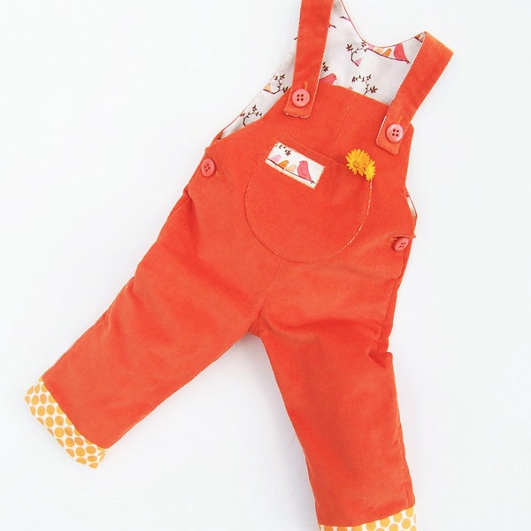 LITTLE BIRDS Baby Romper pattern Pdf sewing, Overall Dungaree,  children babies toddler, Baby Girl Boy newborn 3 6 9 12 18 months 2 years