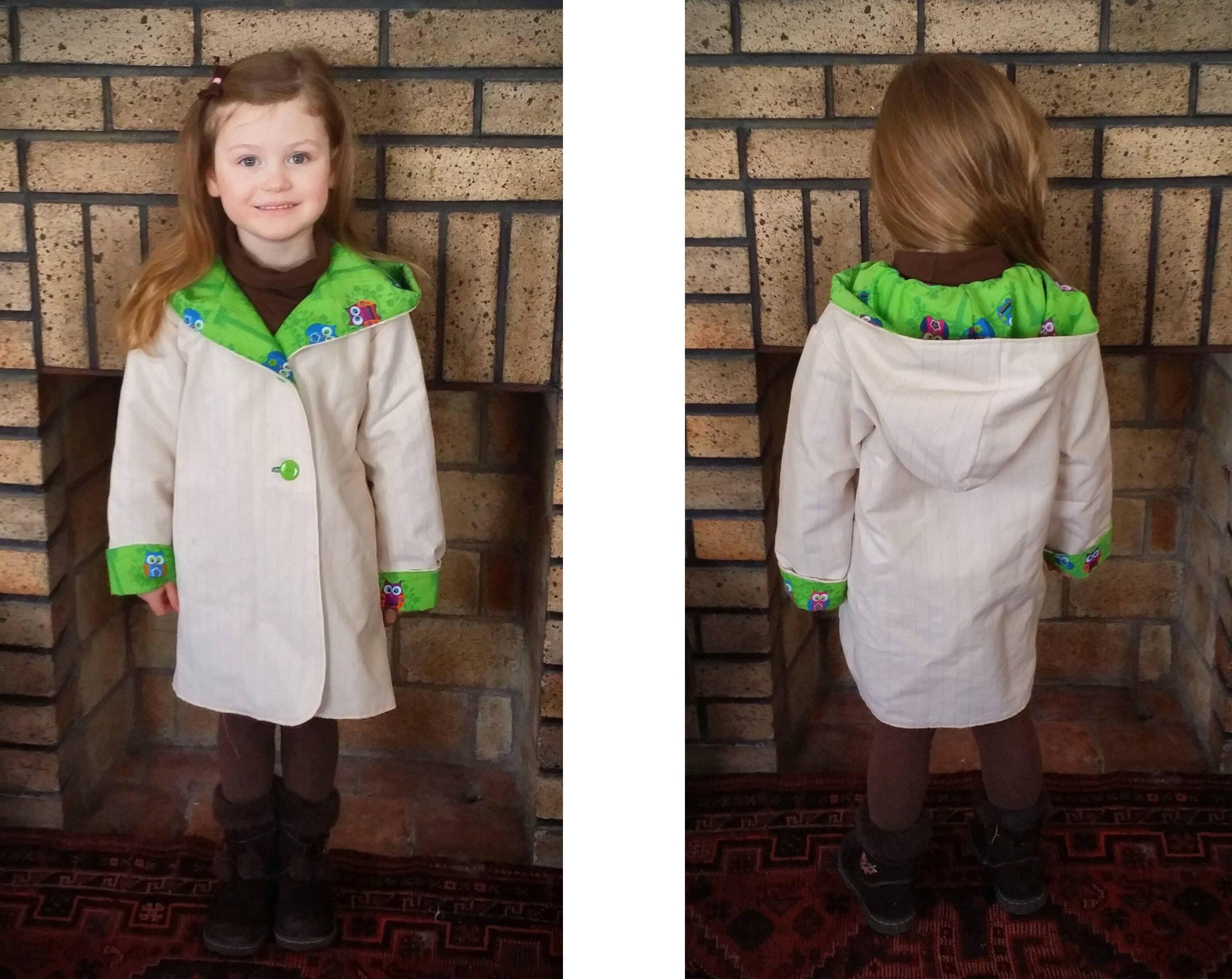 HEARTS Hooded Jacket pattern Pdf sewing REVERSIBLE Woven and Etsy