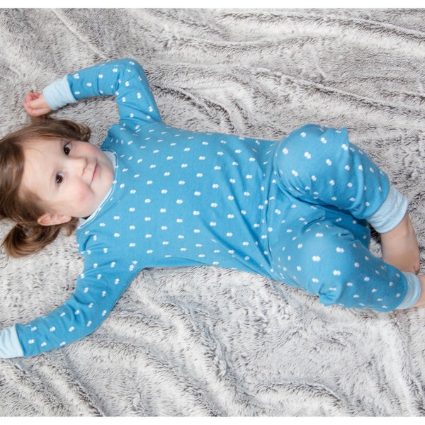 Puperita POWER Nap Girl Boy Pajamas sewing pattern Pdf, Snug Fit Pajamas, Tshirt and Leggings, Toddler Baby Pajamas, newborn - 10 years