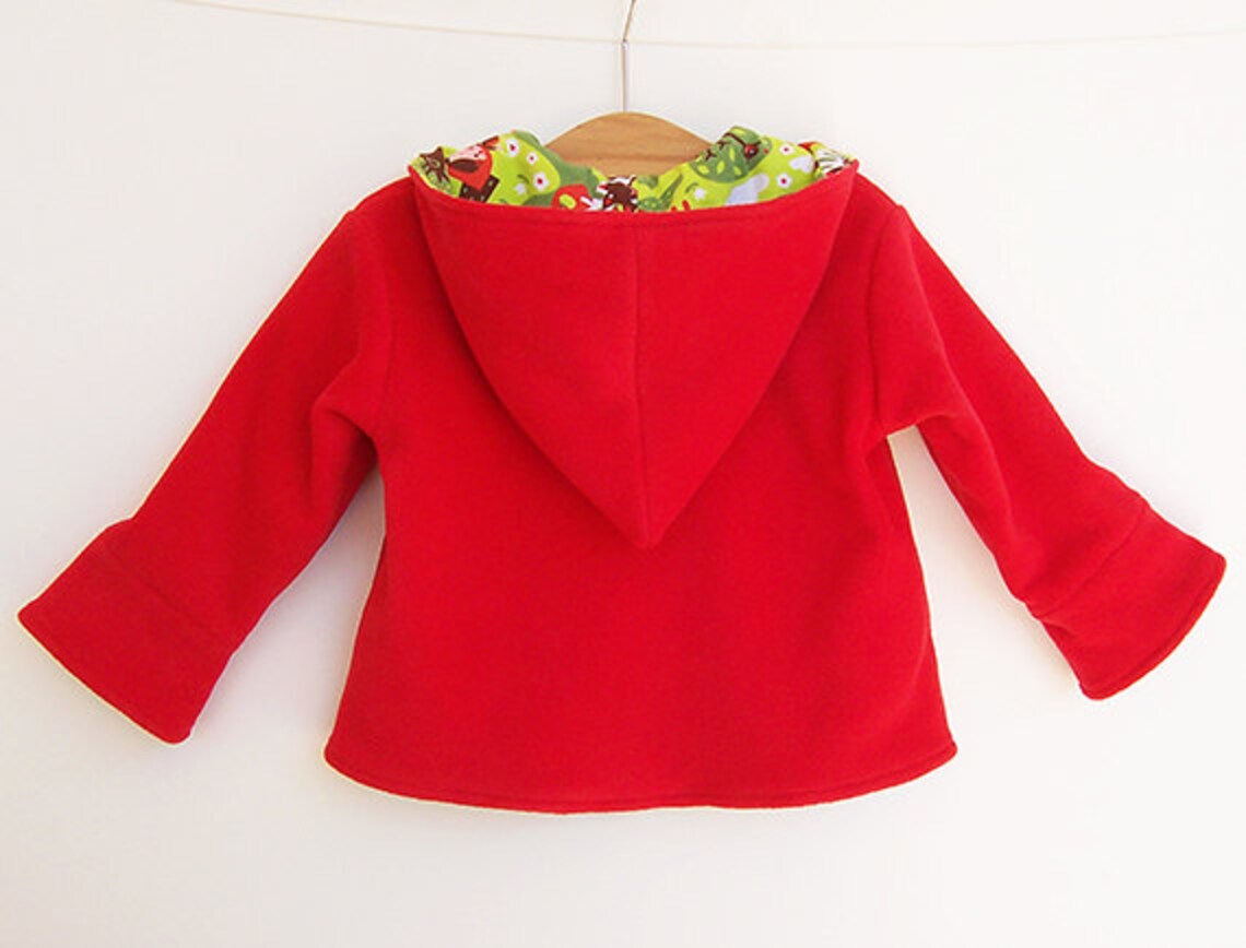 LITTLE RED Riding Hood Girl Jacket pattern Pdf sewing Coat Etsy