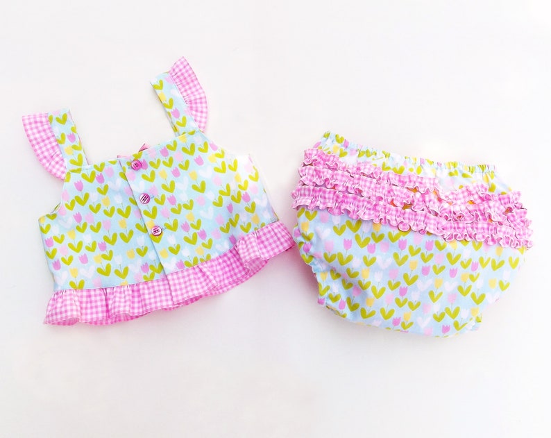 TULIPS Top Baby Girl Sewing Pattern Pdf Baby Girl Blouse Etsy