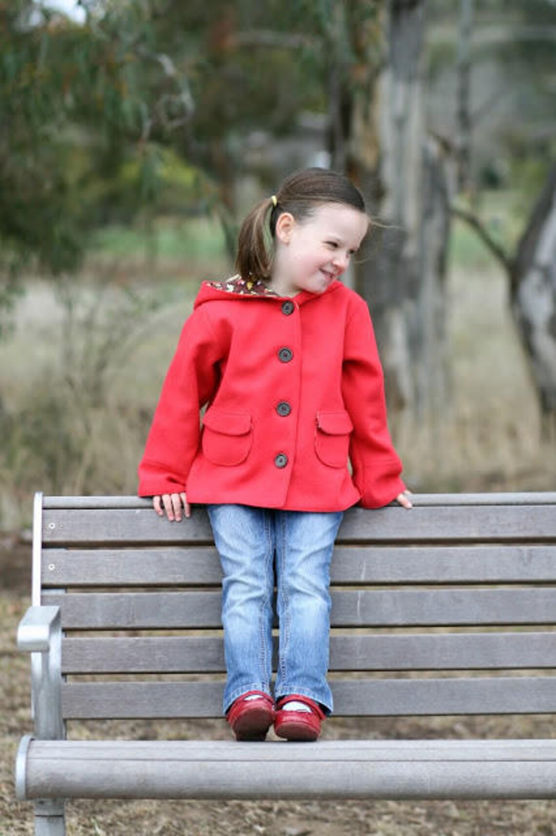 LITTLE RED Riding Hood Girl Jacket pattern Pdf sewing Coat Etsy
