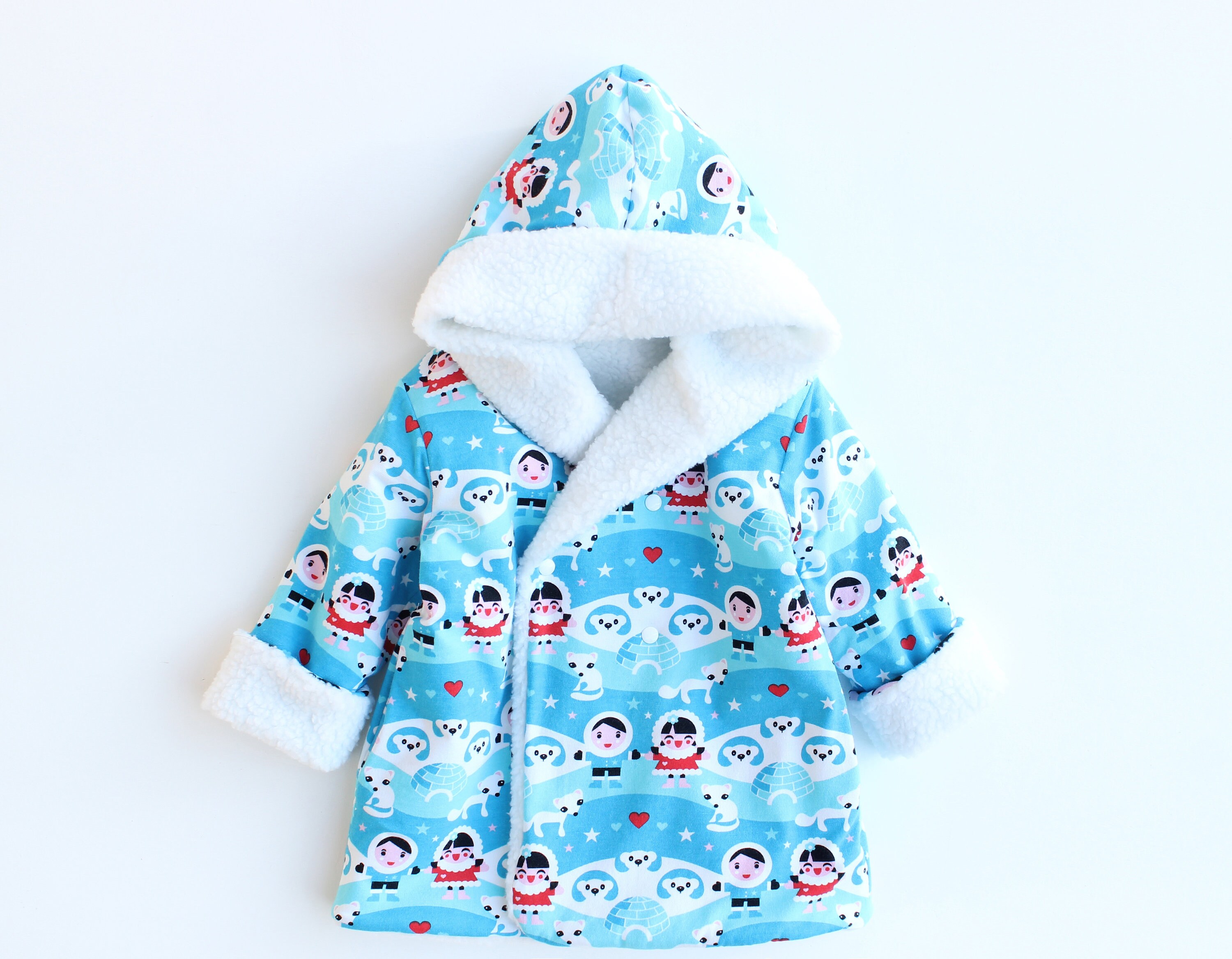 Hooded Jacket Pattern Pdf Sewing REVERSIBLE Woven and Etsy