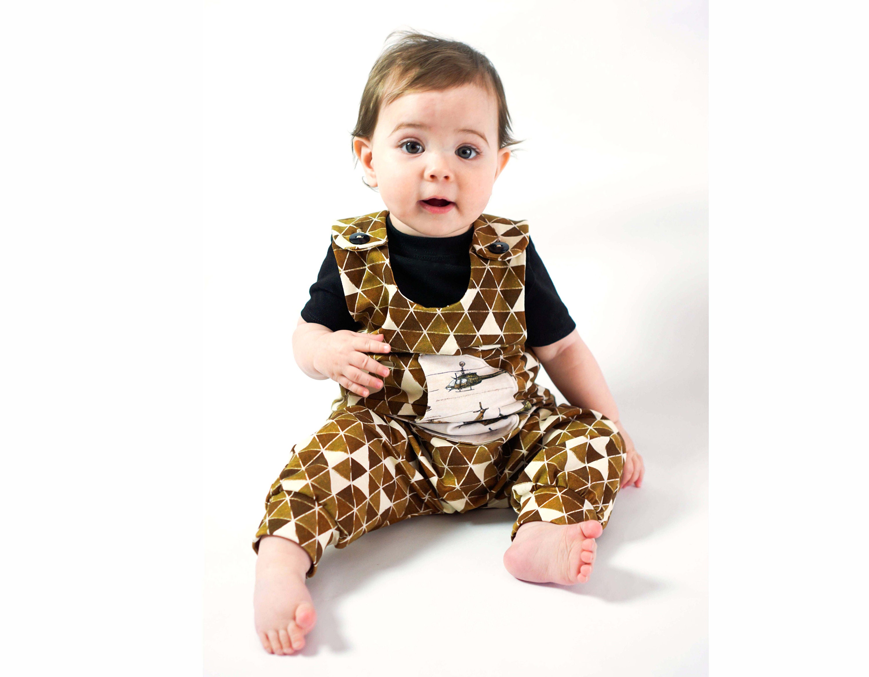 STARRY Baby Harem Romper pattern Pdf sewing Overall Harem Etsy