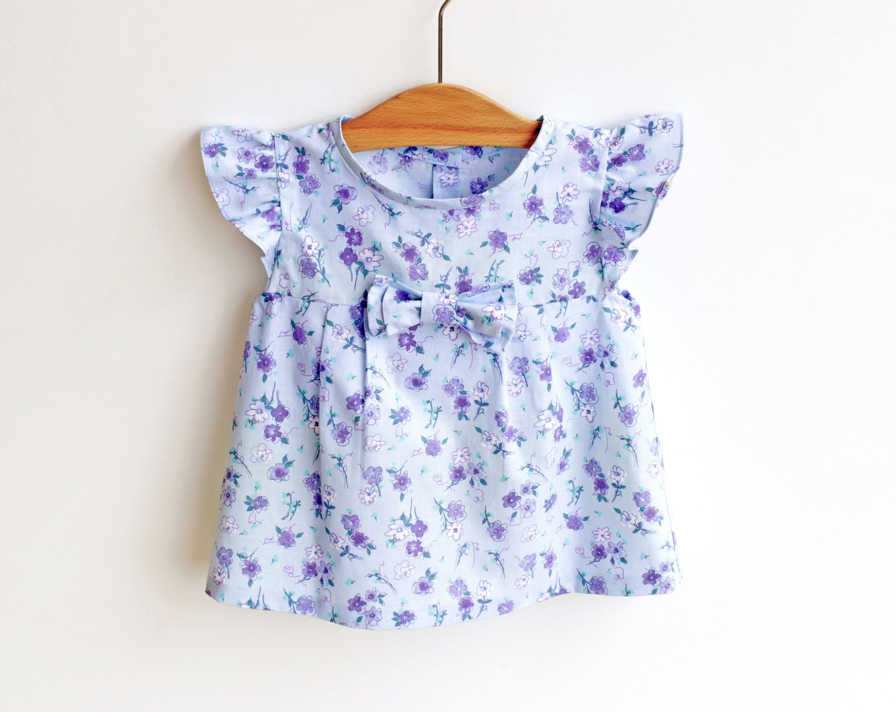 LIBERTY Style Girl Blouse Tunic Top Shirt Sewing Pattern Pdf | Etsy