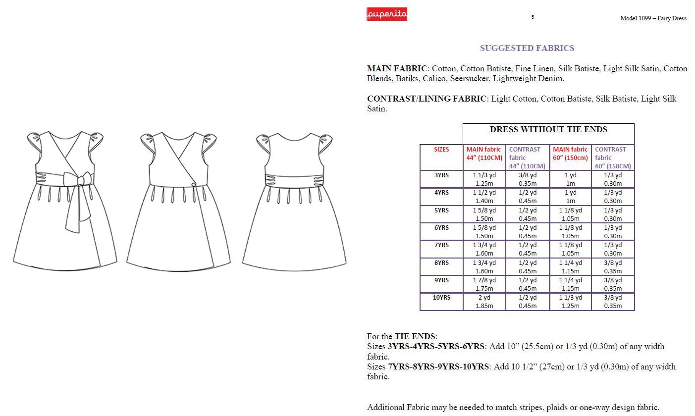Girl Dress pattern Pdf sewing FAIRY Dress Butterfly Flutter | Etsy