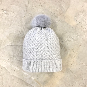 Gorro de cachemira gris Gorro de cachemira de punto Gorro de cachemira de punto plateado Gorro con pompón Gorro de cachemira Gorro de cachemira Gorro de mohair de punto