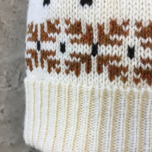 Handmade Knitted Lambswool Fox Beanie, Bobble Hat image 3