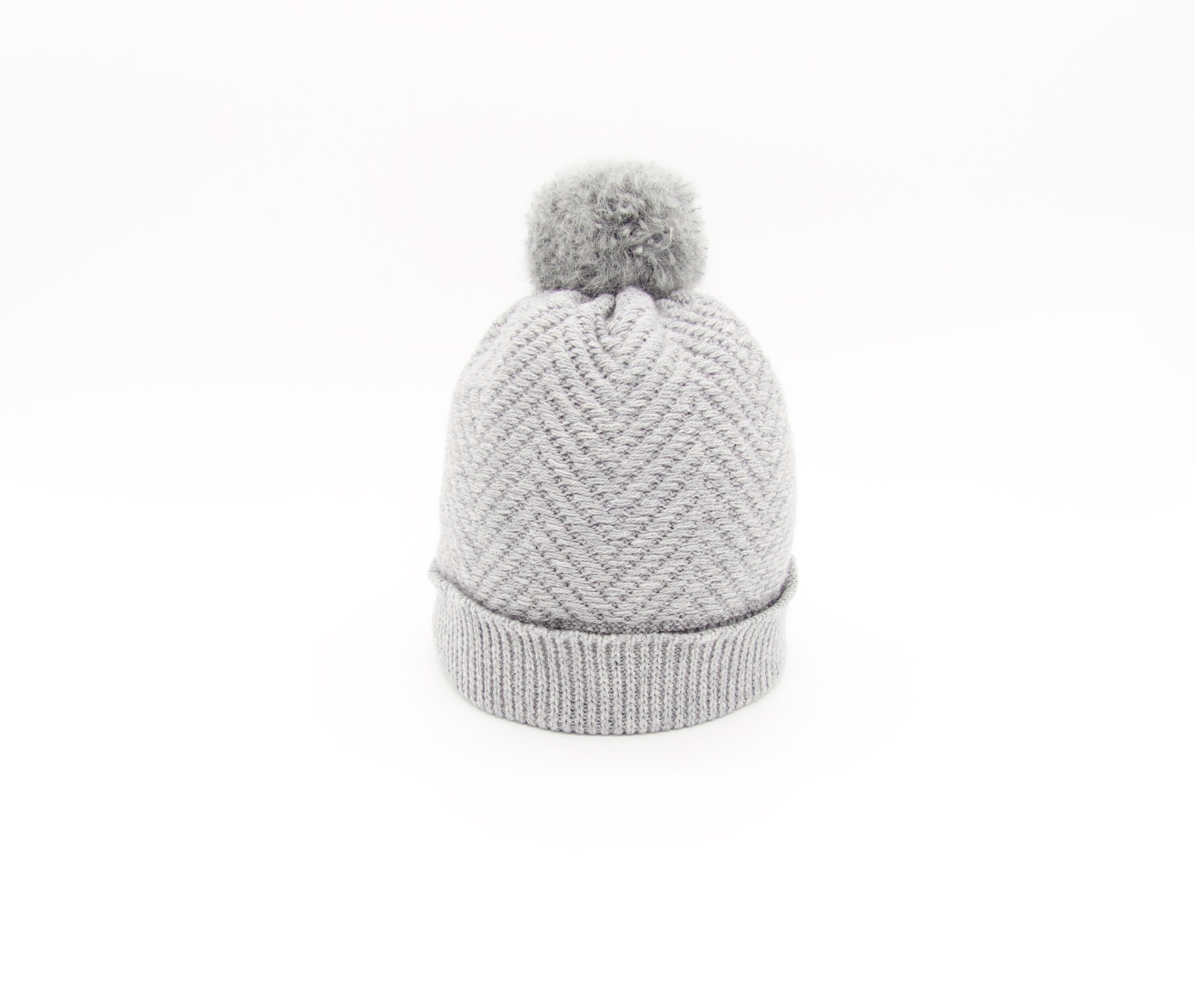 grey cashmere hat