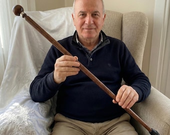 Bastón de madera, elegante bastón para hombres y mujeres, moderno bastón de madera maciza.