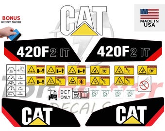 Fits Caterpillar 420F2 IT Backhoe Loader Decal Kit