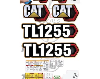 Fits Caterpillar TL1255 Decal Kit telehandler