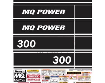 Fits 300 KVA Multiquip WhisperWatt Decal Kit