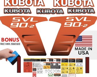 Fits KUBOTA SVL90-2 Decal Kit Skid Steer