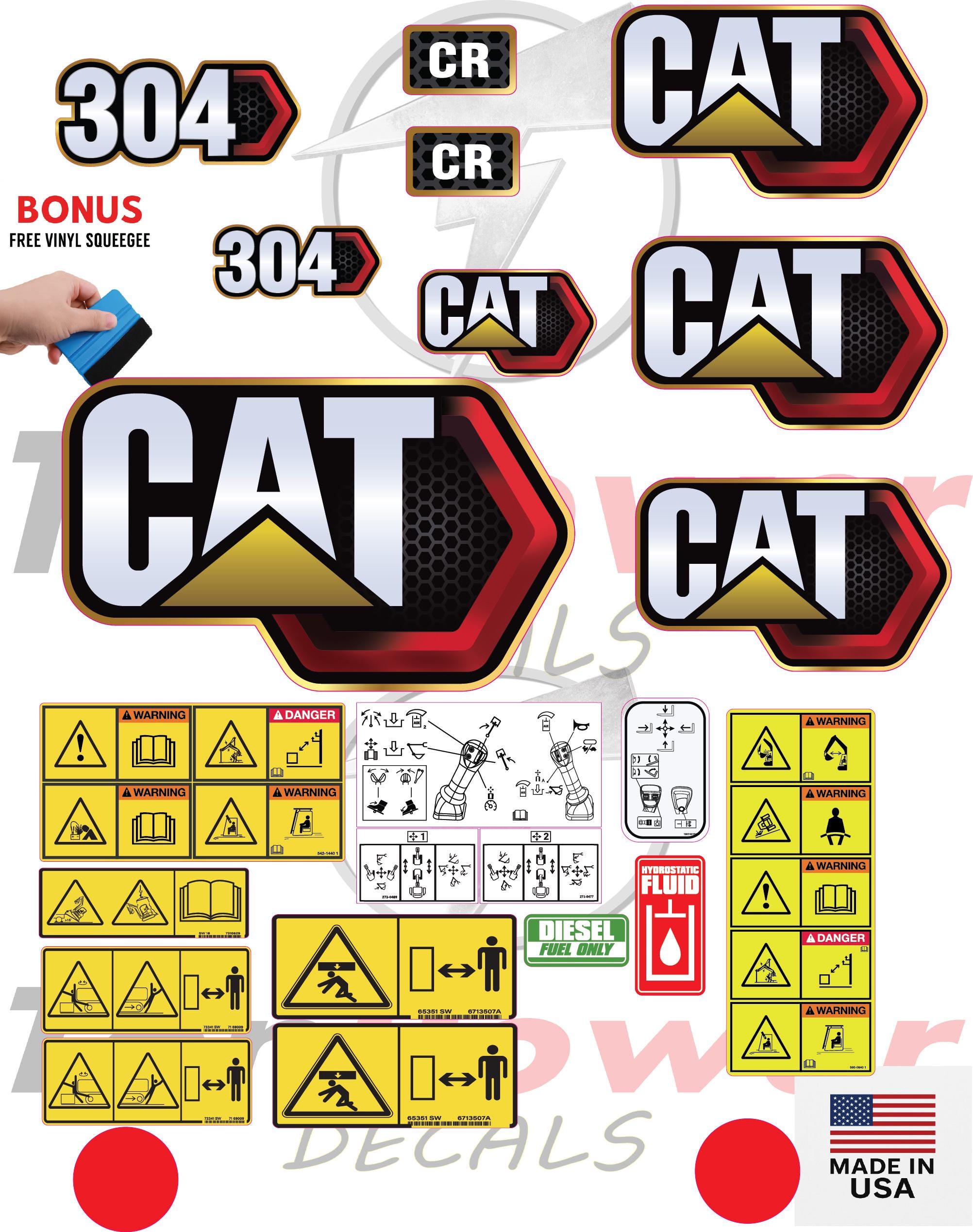 Fits Caterpillar 330CL Decal Kit Excavator #CAT-330-CL
