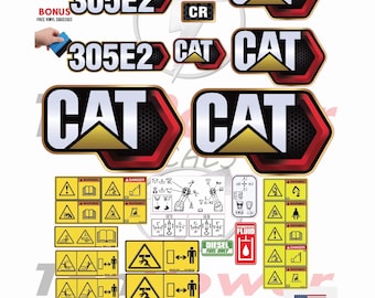 Fits caterpillar 305E2 Decal Kit MINI EXCAVATOR