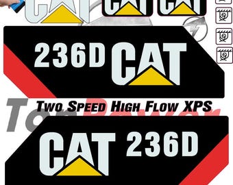 Fits Caterpillar 236D Decal Kit Skid Steer 3M VINYL