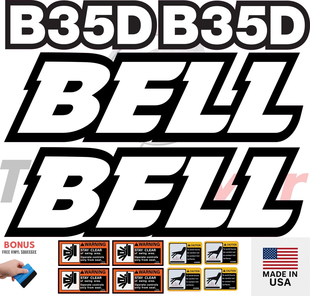 Bell Decals Fits Bell B35D Decal Kit Articulated Dump Truck - 3M VINYL - Etsy