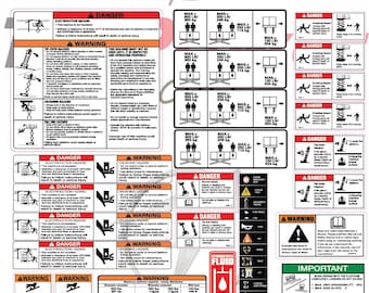 Fits JLG 4069LE Scissor Lift Decal Kit – Laminated 3M Vinyl – 8-Year Outdoor