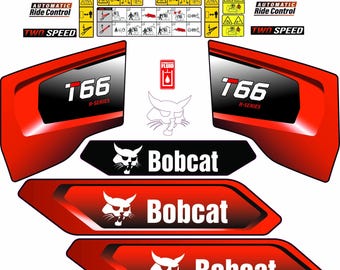 Fits Bobcat T66 Decal Kit Skid Steer / safety decals 3M VINYL / FREE SHIPPING