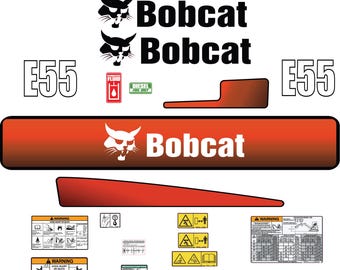 Fits Bobcat E55 Decal Kit MINI EXCAVATOR Laminated 3M VINYL