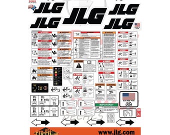 Fits JLG 2030ES PRO-FIT Scissor Lift Decal Kit