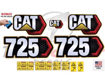 Fits CATERPILLAR 725 Articulated Dump Truck Decal Kit