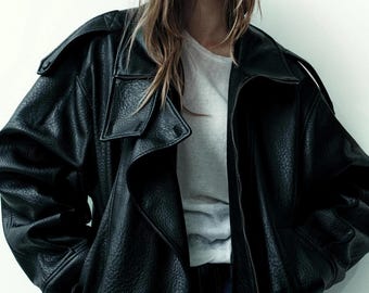 ZARA Viral Faux Leather Jacket - 6 Colors - Etsy Ireland
