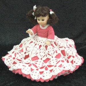 PDF Crochet Bed Doll Pattern. #3 LOVE Sweetheart Doll Series. Full Crochet Lace Skirt - by JAO. Fun Easy Pattern. Well Written Instructions!