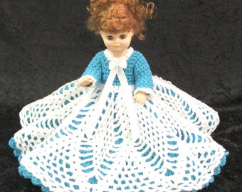 PDF Crochet Bed Doll Pattern. #2 HOPE Sweetheart Doll Series. by JAO Enterprises. Full Pineapple Lace Skirt. Easy Understrand Instructions!