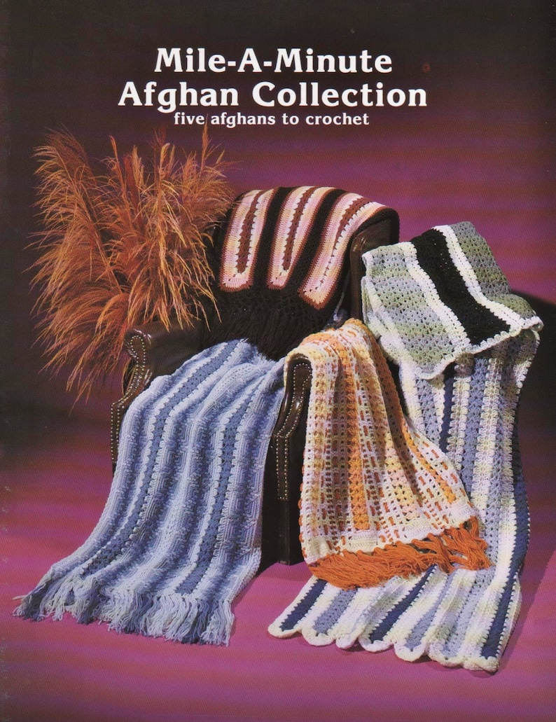 PDF Pattern, Mileaminute Afghan Collection JAO Enterprises 5 Quick