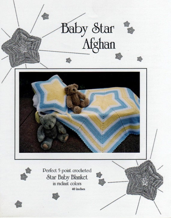 Pdf Crochet BABY STAR AFGHAN Matching Easy Star Shaped  Blanket With Star Shape Crochet Instant Download