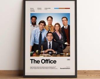 The Office TV Show Poster | Michael Scott Wall Art | Dunder Mifflin Decor | Dwight Schrute Jim Halpert Print | Office Humor Gift | Posters