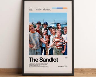The Sandlot Movie Poster | Vintage Baseball Wall Art | 90s Nostalgia Room Decor | Killing Me Smalls Print | Boys Bedroom Cinema Gift