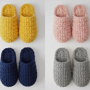 Crochet Slippers Pattern PDF | Double Sole Home Shoes | Warm Crochet Footwear