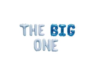 The Big One Balloons First Birthday Party Mylar Letters Air Fill only