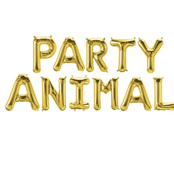 Party Animal Balloons Party Animal Banner Party Animals Mylar Letters Safari Zoo Safari Birthday Safari Decorations Jungle