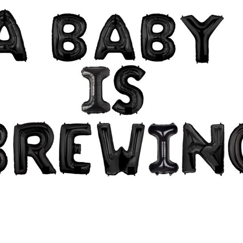 Halloween-Banner „A Baby Is Brewing“ – Glitzernd, Vorbespannt, Für Babyparty & Geschlechtsoffenbarung