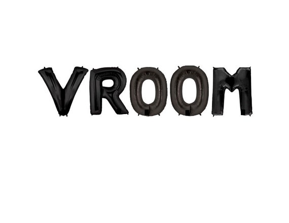 VROOM Car Race Theme Balloons Vroom Race Car Party Two Fast Decor Birthday Race Car theme Vroom Letter Balloons Fast One Themed Birthday