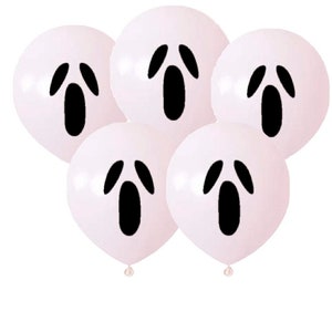 Ghost Balloons Ghost Face Balloons 11” Latex Balloons Ghostbusters Party Halloween Birthday
