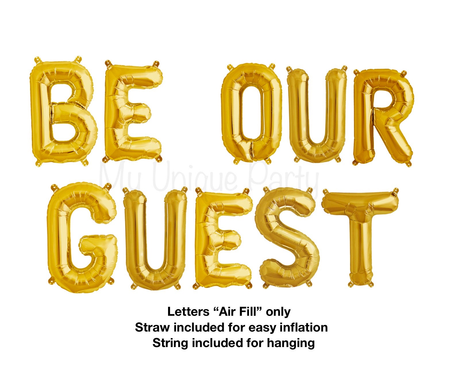 BE OUR GUEST Balloons Be Our Guest Banner Engagement Party Reception Banner Bridal Shower Princess Tea Party Tea for Two