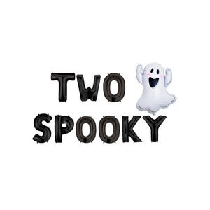 Two Spooky Foil Letter Balloons - 2nd Birthday - Ghost Balloon Boo Im Two Decorations