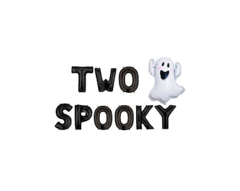 Two Spooky Letter Balloons - 2nd Birthday - Ghost Balloon
