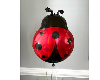 LadyBug Foil Balloon One Little Love Bug Birthday Baby Shower Little Lady Love Bug