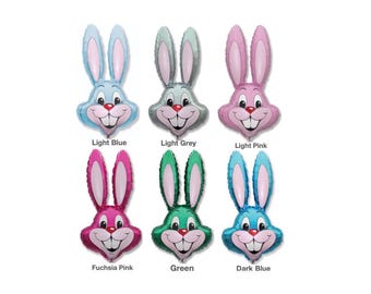 Bunny Balloon Large 35" Bunny Head - Easter Bunny Rabbit - Party Decorations