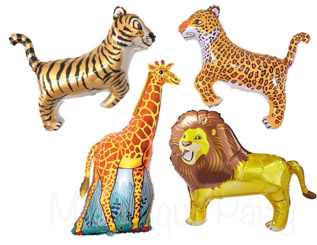 Safari Animals Zoo Animal Balloons Giraffe Balloon Lion Tiger - Etsy Safari Animals Zoo Animal Balloons Giraffe Balloon Lion Tiger - Etsy