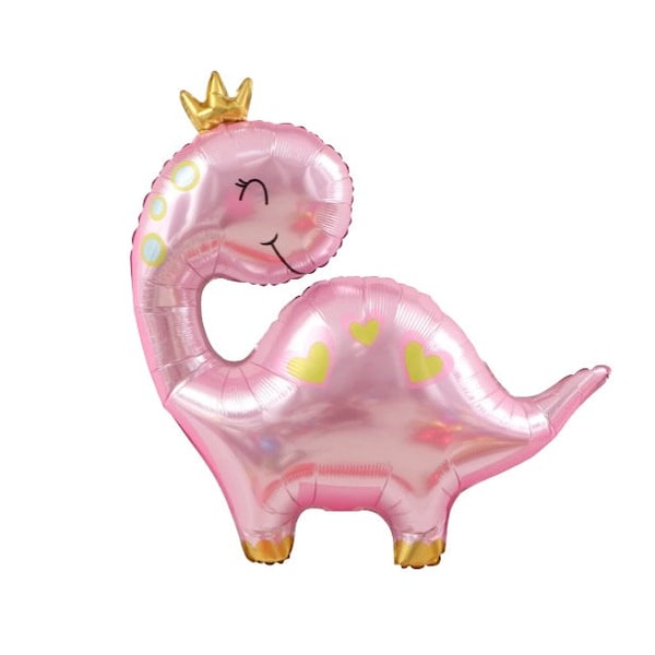 Pink Dinosaur Balloon Girl Dinosaur Party Babysaurus Baby Shower Kids Birthday Party Three Rex Decorations