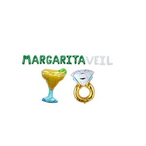 MARGARITA VEIL Balloon Banner Kit Margarita Bachelorette Margs & Matrimony Bachelorette Final Fiesta Mexico Bach Margarita Balloon Decor