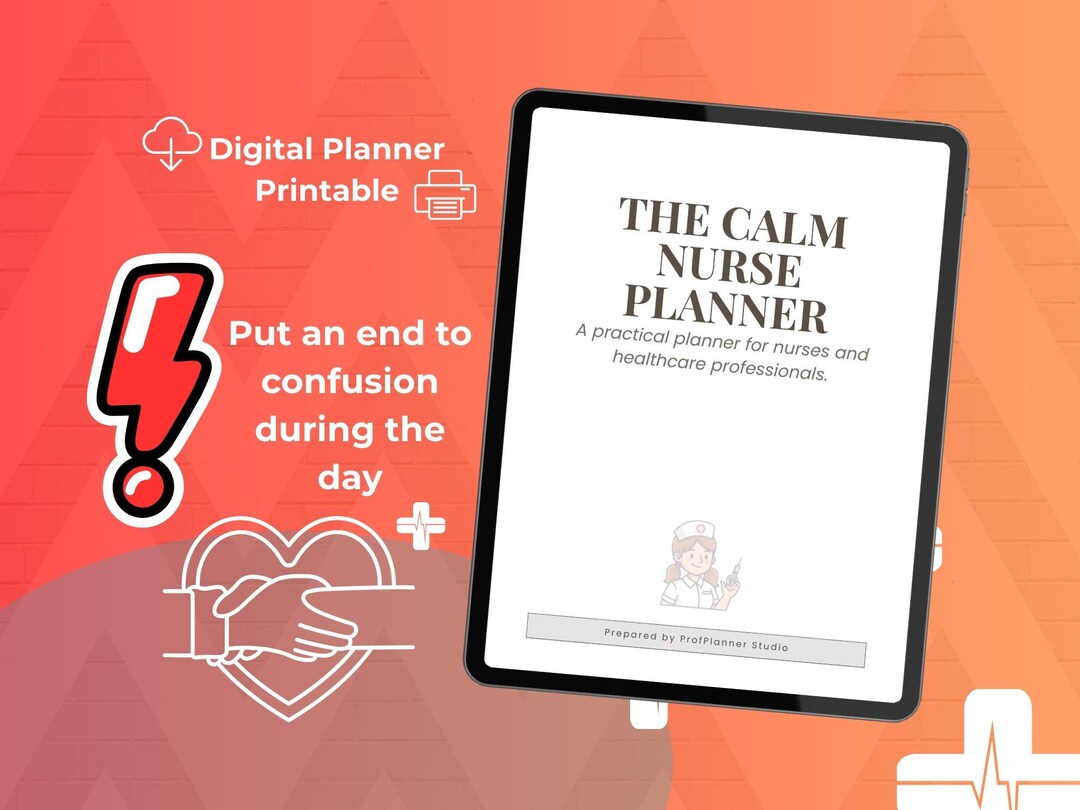 Nurse Planner Printable | Night Shift & RN Schedule Planner | Self Care ...