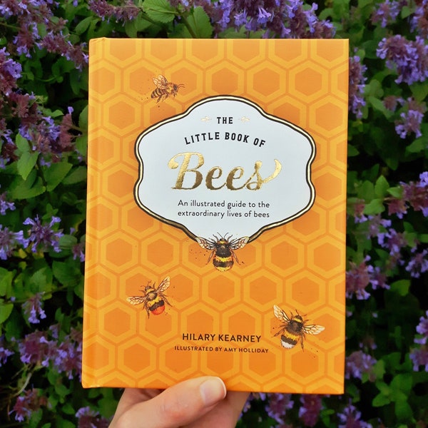 The Little Book of Bees Illustrator Signed Copy by Hilary Kearney illustrated by Amy Holliday | Hardback UK Edition Gold Foil +Free Bookmark